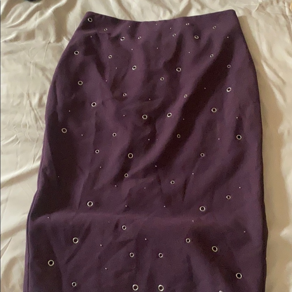 Elizabeth and James plum skirt